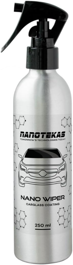 Nano Glass Coating Nanotekas Glass Wiper | Long Lasting Nano Hydrophobic Coating Windshield Window Coat Water Resistant Sealant 250ml