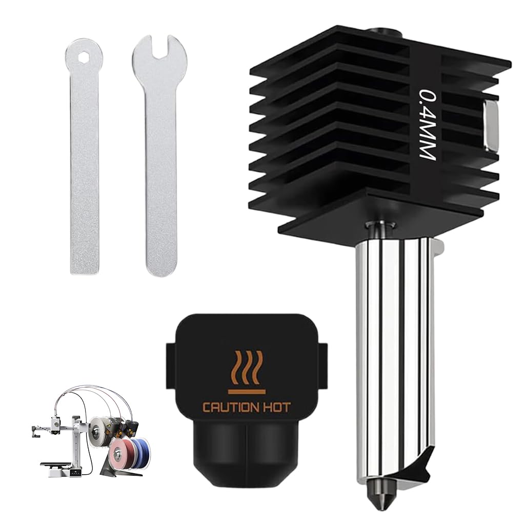 Serplex® Removable Hardened Steel Hotend for Bambu Lab A1 Mini 3D Printer, 0.4mm Aluminum Heat Sink with Tools, Replacement/Upgrade Extrusion System Nozzle Assembly-picture-22