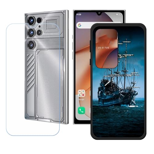 BMPNLSZ �K�p Oukitel C61 GT�p+HD�����K���X�ɓK�����ėpTPU�P�[�X�A�V���J�Q���P�[�X�o���p�[�ی�o�b�N�P�[�X-Oukitel C61 GT�p�ɓK����9�d�x�X�N���C�u�h�~�X�N���[���v���e�N�^(6,88") - LH31