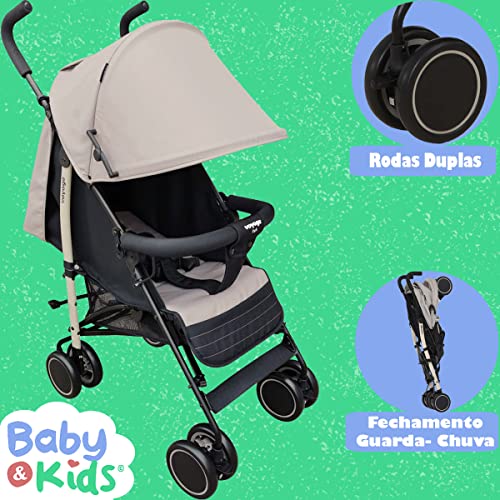 Voyage Carrinho De Passeio Para Bebê Park, Cinto 5 Pontos (Até 15kgs), Bege