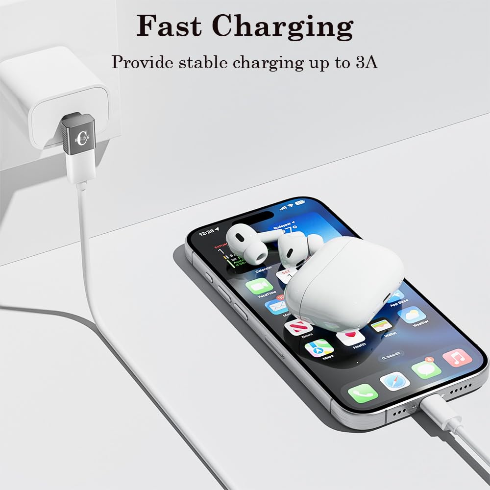 Adattatore USB C a USB da 10 Gbps (2 pezzi), 90 gradi da maschio ad angolo retto a presa A 3.2, convertitore per iPhone 16, serie 15, iPad, MacBook e altro ancora