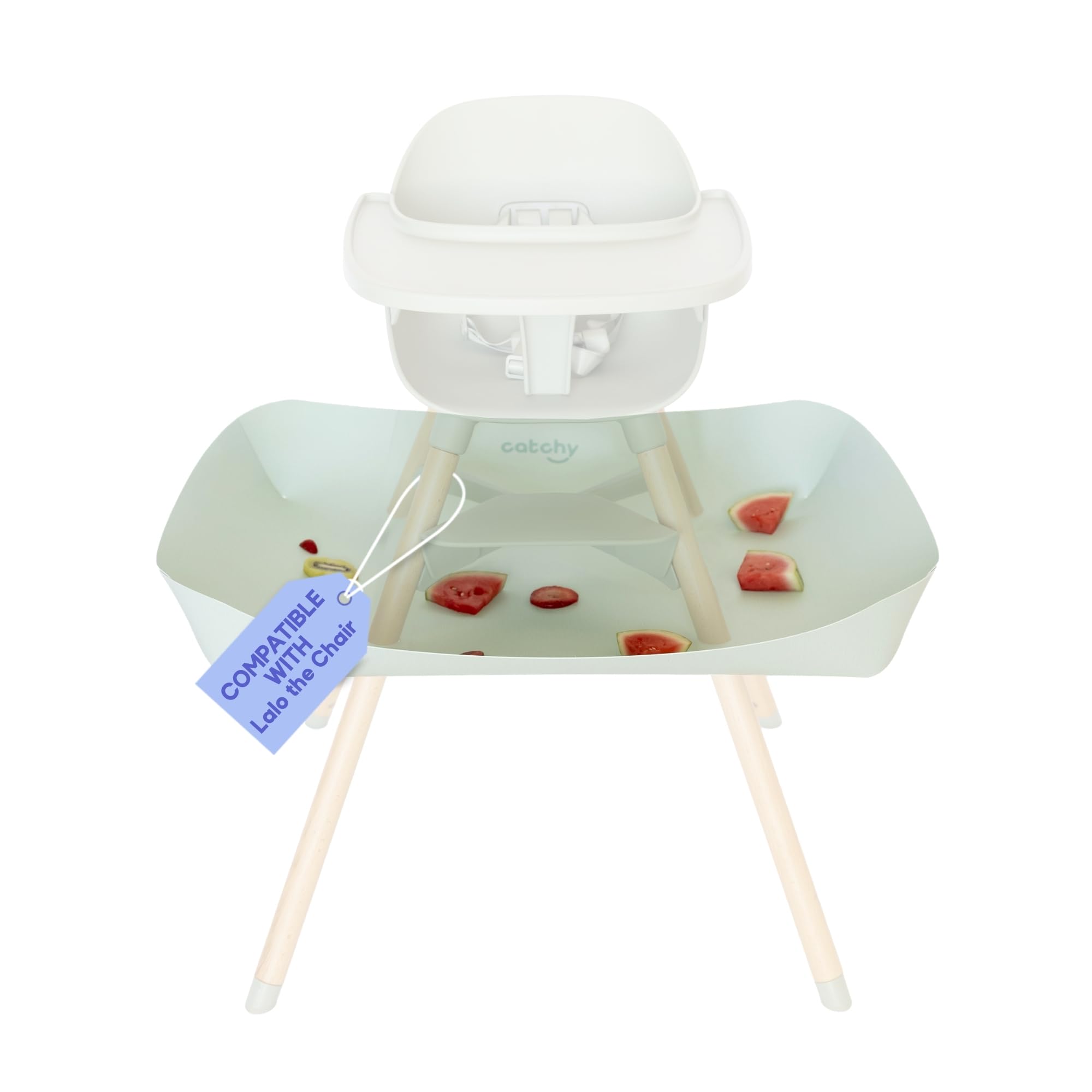 CATCHY Highchair Food Catcher | Compatible with Lalo The Chair Highchair & 11 Other Brands | Easy Wipe Clean | Baby & Toddler Food & Mess Catcher | Keep Floors Clean | Mealtime Feeding Essential — image 1