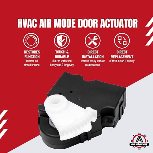 Image of HVAC Heater Air Mode Door Actuator by AA Ignition - Compatible with Buick, Chevy, GMC, Isuzu, Oldsmobile, Saab - Rainier, Trailblazer, Envoy, 9-7x - Replaces 52402610, 15-73596 - Airflow