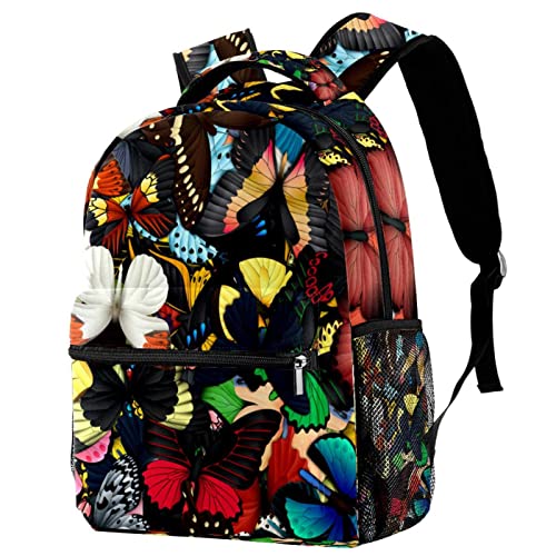 Mochilas ligeras con estampados de mariposas estéticas y cómodas