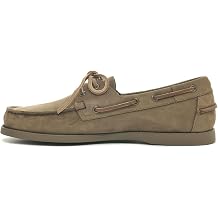 Sebago Docksides Portland Nubuck Mens Boat Shoes - Durable Flexible Nubuck, Hand-Sewn with Non-Marking Slip-Resistant Soles