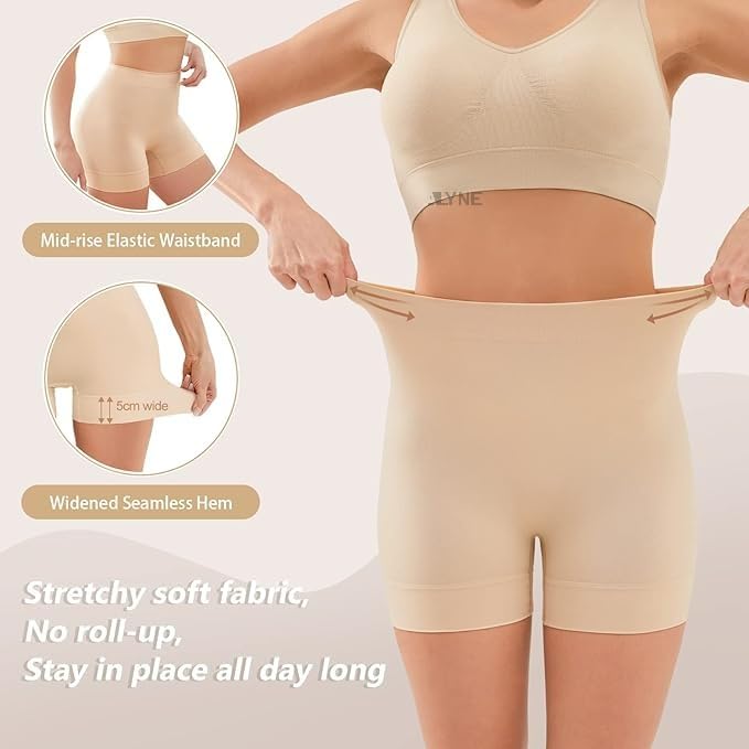 Image of ALYNE Seamless Shaping Boyshorts Panties for Women - Slip Shorts Under Dress with Control & Comfortable Under Shorts