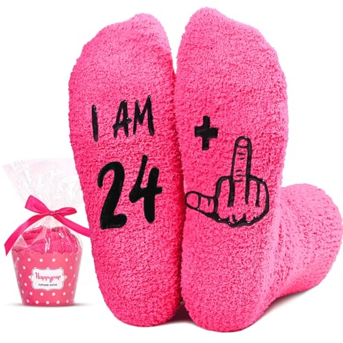 HAPPYPOP 25th Birthday Gifts Ideas - Socks for 25 Year Olds, Best for 25 Year Old Woman
