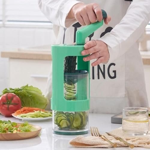 Processador de Legumes Manual 6 Peças Praticidade e Versatilidade na Cozinha com Cortes em Formato d