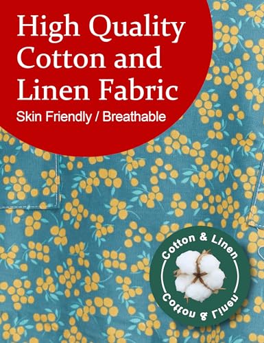 Image of Cozy Adjustable Cross Back Aprons for Women with Pockets Cotton Linen Cooking Kitchen Baking