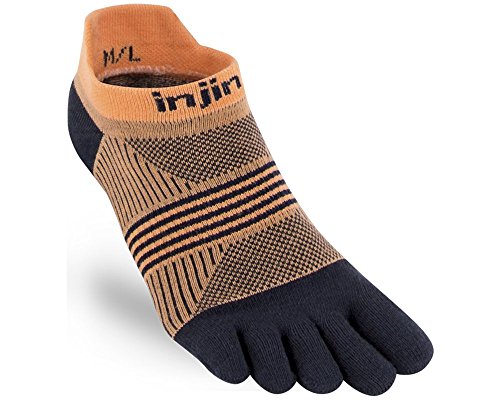 Injinji Women's Run Lightweight No-Show (Medium/Large, Underwater)