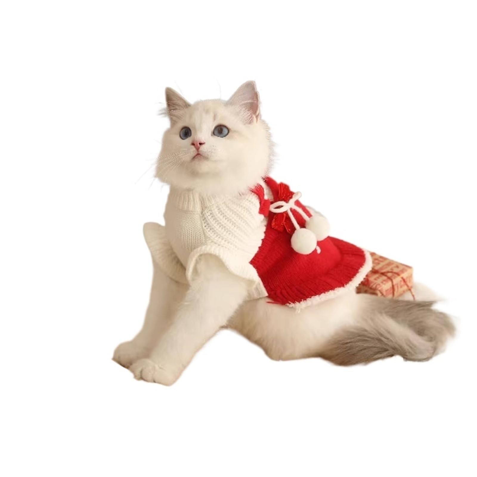 HOOPET-Ropa for Gatos Muppet, suéter navideño de Devon, cálido, anticaída, for otoño e Invierno(XL)