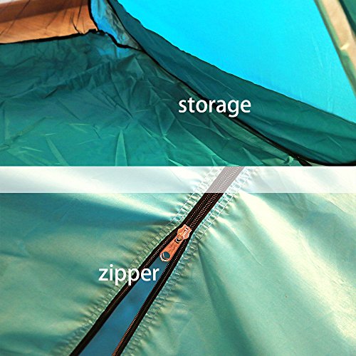 Oummit Tente de Plage Adulte Anti UV, Tente Pop Up Automatique Pliable Portable Abris de Plage avec Protection Soleil UV 50+ pour Activités d'extérieur Camping Randonnée Voyage Plage. (Vert)