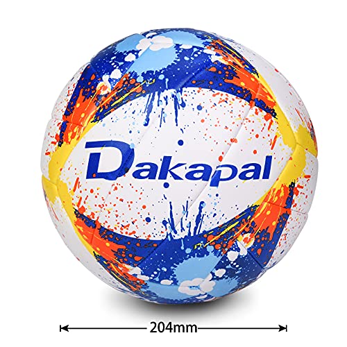 Dakapal Volleyball Soft Foam Pu Volleyball Ball For Adults Teens Indoor Outdoor Game Gym Training Competition Beach Play Sports (Official Size 5/Deflated) #TOP6