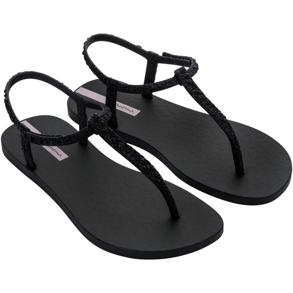 IPANEMA Class Brilha Fem, Sandal Woman, Black/White, 6 UK