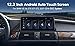 RicoRich 12.3inch Ultra Thin Screen Wired Wireless CarPlay Android Auto Mirror Link Car Radio Bluetooth Video Player Screen for BMW X5 X6 E70 E71 Linux CCC 2007-2010 Retains iDrive Controls