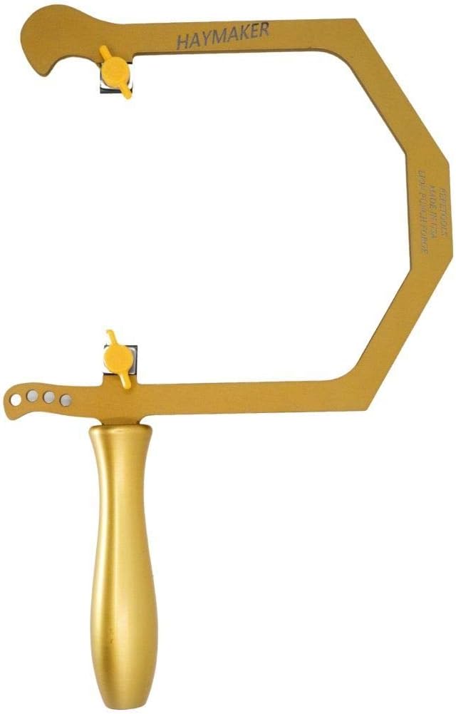 Haymaker Jewelers Saw Frame by Lion Punch Forge, Made in USA, Gold