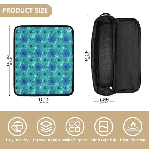 Bolso para planchas de cabello resistente al calor miniatura 4