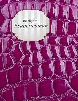 Superwoman: Journal / Notebook 100 Blank Pages Size 8,5 x 11
