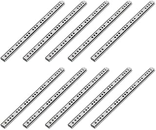 Mdurian 10 X 11" Heavy Duty 17mm Drawer Runners Slide Slides Ball Bearing Grooved Steel Extension Sizes Metal Kitchen Cabinet Desk Capacity