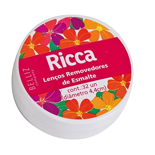 Lenço Removedor de Esmalte, 32 Unidades, Ricca, Rosa