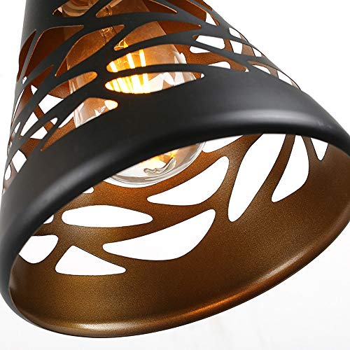 Lumières suspendues E27 rétro fer blanc luminaire salon chambre bar