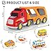Veslier Toddler Toys Car for Boys Girls Age 1-3 3-5, 5 in 1 Carrier Transport City Vehicles Toys,Kids Toy Cars for Toddlers 1-3, Christmas Birthday Gift for Toddlers 3+.