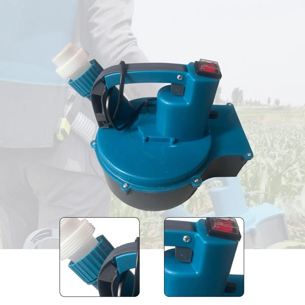Testa di Spandimento Elettrico per Fertilizzanti con Maniglia, Attrezzatura Agricola, Spandiletame Elettrico per E Cortili, Testa Quadrata
