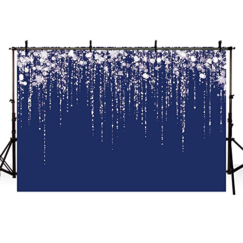 Fondo fotográfico azul marino con brillo 7x5ft miniatura 4