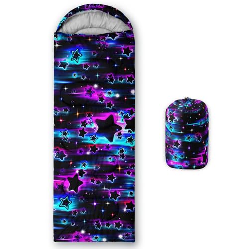 Image of QOOMO Ball Flower Camping Sleeping Bags,3 Season Warm & Cool Weather,Lightweight,Waterproof Sleeping Bags for Adults & Kids,Traveling,and Outdoors,Camping Gear Equipment