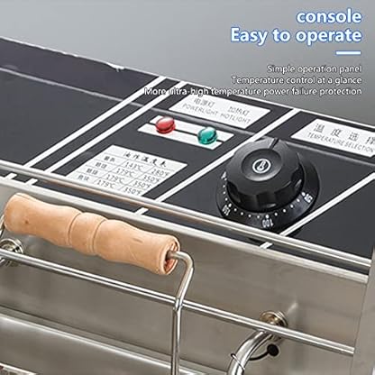Edelstahl-Fritteuse mit - Körben - 6 Liter - Thermostat 50°-200°C - Timer - Cool-Touch-Griff - Thermoschutzvorrichtung - Status-LED - Anti-HeizungEdelstahl 56 * 40 * 50 cm – Bild 5