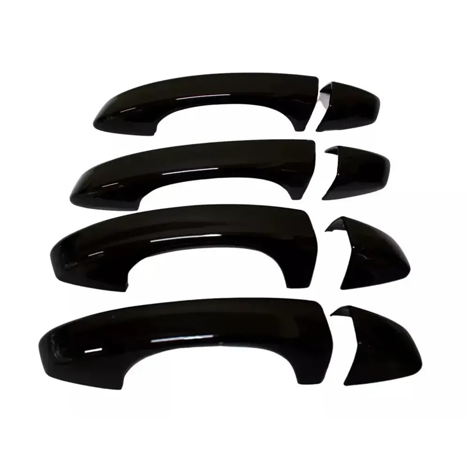 Duduyang Normal Black Car Outside Door Handle For Skoda For Octavia For A7 2014-2019 Car Sticker Carbon Chrome Black Silver Exterior Door Handle Moulding Cover Trim Accessories