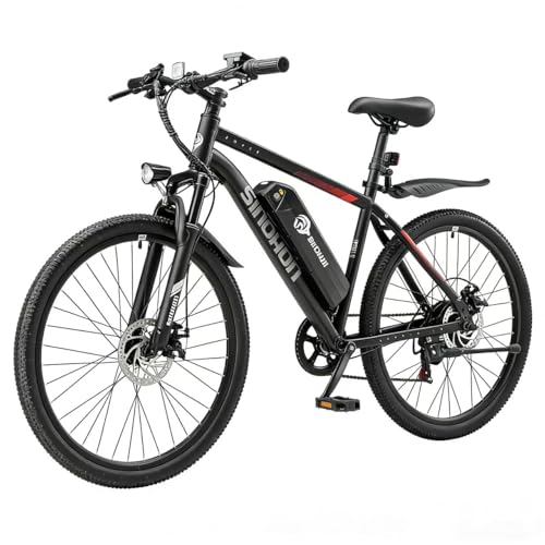 SINOHON 26″ Electric Bike for Adults, 1000W Peak Motor
