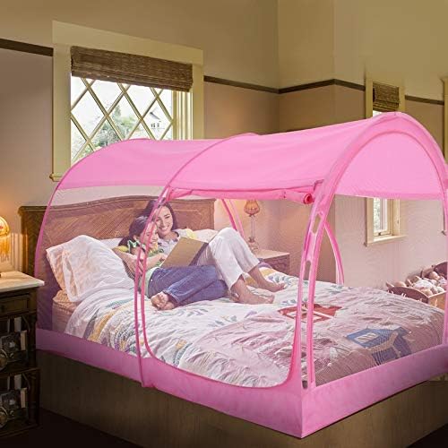 Miniatura 3 de LEEDOR Tienda de campaña de ensueño, toldo para cama, refugio, cabaña, privacidad, cálido, transpirable, tamaño individual para niños y adultos