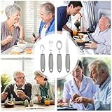 Extra Wide Handles Easy Grip Cutlery Set of 4 Disability Aids,Chunky Handles, Corfort Grips Disability Ideal Dining aid for Elderly Disabled Arthritis Parkinson's Disease Tremors Sufferers - Image 7