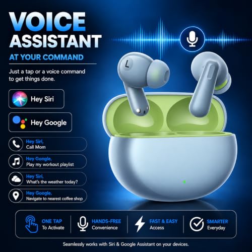 Image of Buds 3 Wireless Earbuds with ENC, 50H Playtime, Bluetooth 5.4 and Low-Latency Gaming