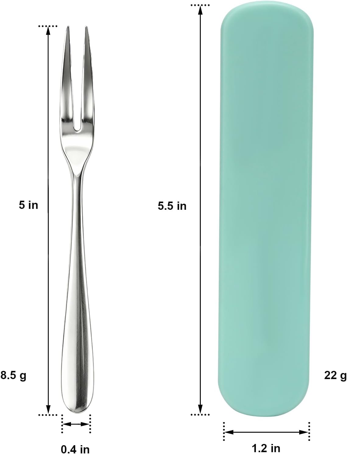 Cocktail Forks Set of 8, 304 Stainless Steel Mini Appetizer Forks Mirror Polished Small Dessert Fruit Forks for Olives Cheese Escargot Shrimp Cocktail, Dishwasher Safe Silverware