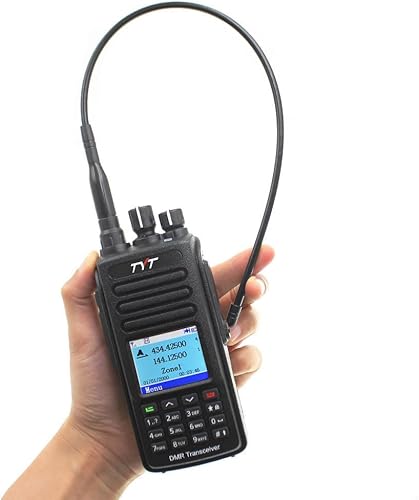Miniatura 4 de TYT MD-UV390 Digital Dual Band VHF UHF DMR Radio Impermeable IP67 Walkie Talkie con cable de programación