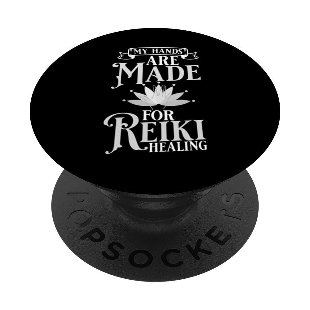 Reiki Healing Music Japan Meditation Master Chakra Symbols PopSockets Swappable PopGrip, Black