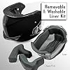 VCAN V88 3/4 Open Face Motorcycle Scooter Helmet ECE & DOT Approved
