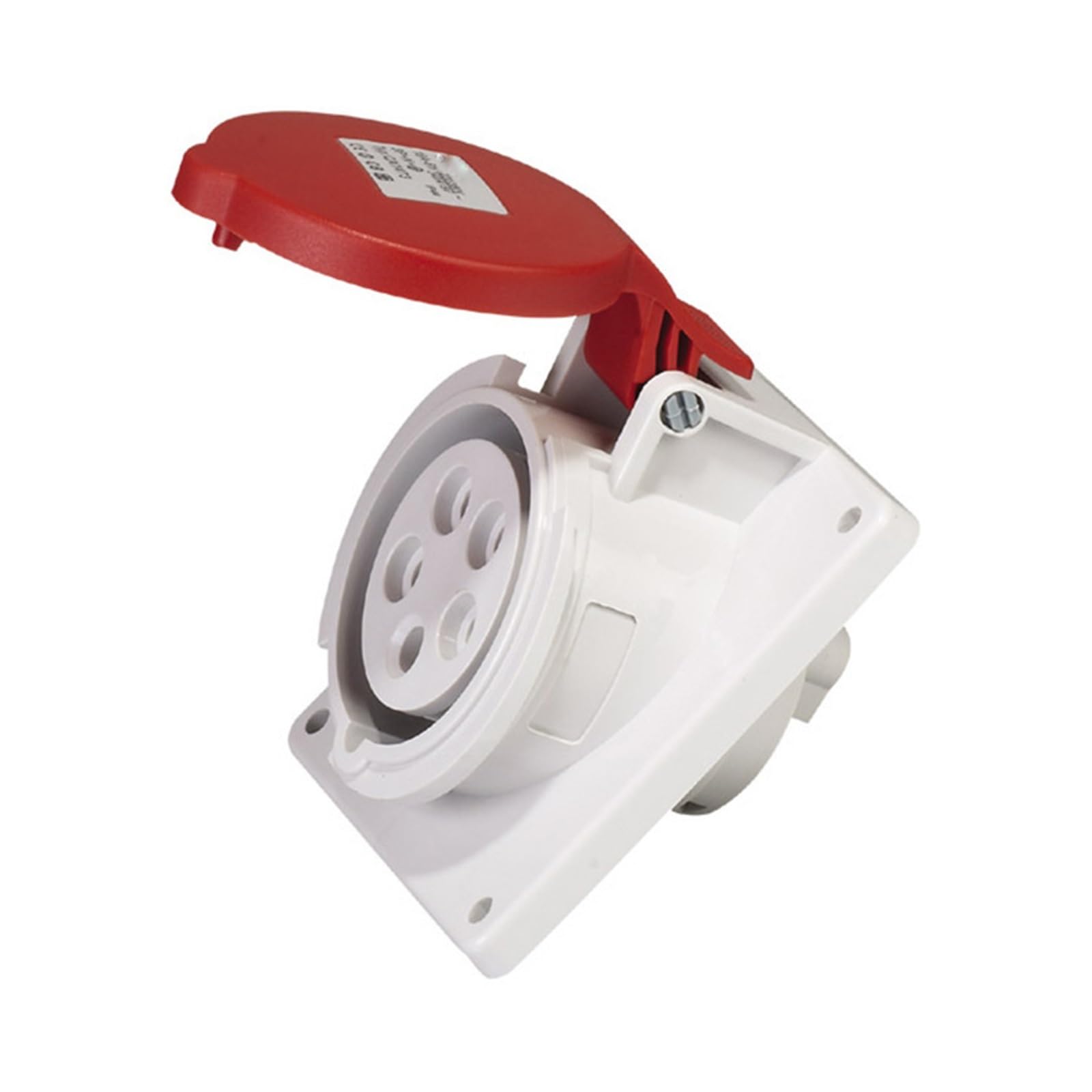 MUYTQAERG SP-1473 Industrial Socket 5P 16A IP44 Inspection Box Waterproof Concealed Oblique