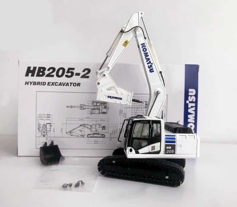 ミニカー 1/50 コマツ HB205-2 限定版 ホワイト ハンマー付き Amazon.co.jp: フロズ KOMASTU HB205-2 ショベル用 + ホワイトハンマー