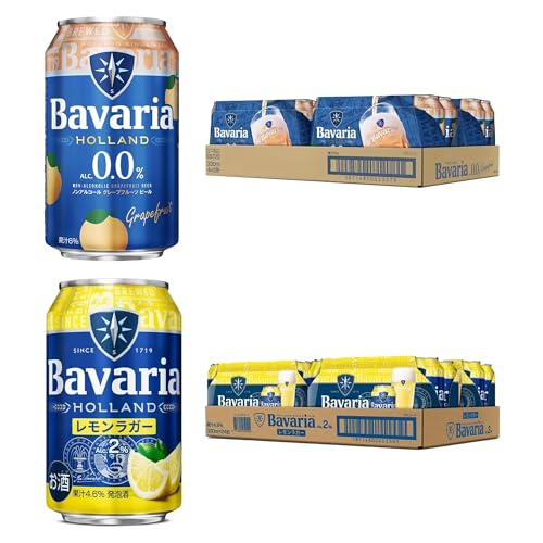 Bavaria �o�C�G���� �O���[�v�t���[�c0.0% ������2.0% �o���h�� �m���A���R�[�� �t���[�c�r�[�� �I�����_�Y ���А�����100% �V�R���g�p 330ml�� �Z�b�g - 2��ނ̉ʏ`�ƃ~�l�����E�H�[�^�[�����ݏo�����ɂ̖��킢