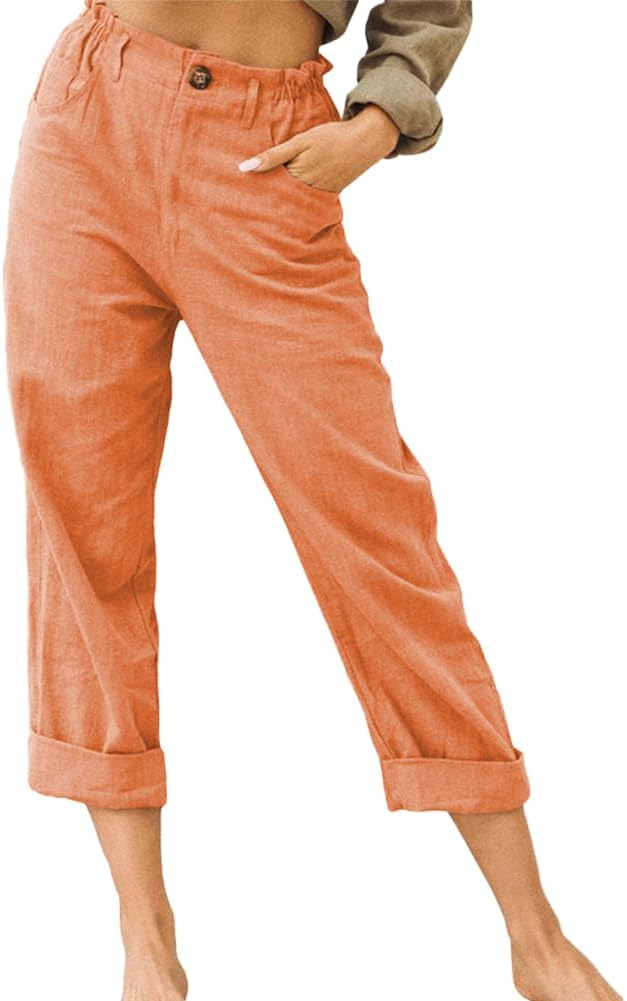 2026 Fancy Dress Vrouwen Hoge Taille Wijde Pijpen Broek Trekkoord Elastische Broek Comfortabele Rechte Lange Met Zakken, Wijn, L 2026 Fancy Dress Vrouwen Hoge Taille Wijde Pijpen Broek Trekkoord Elastische Broek Comfortabele Rechte Lange Met Zakken, Wijn, L