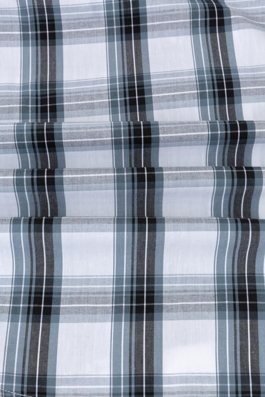 Men's Button Down Shirts Plaid Long Sleeve Dress Shirts Regular-Fit Casual Shirt - Image 5