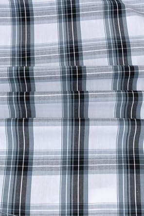 Men's Button Down Shirts Plaid Long Sleeve Dress Shirts Regular-Fit Casual Shirt