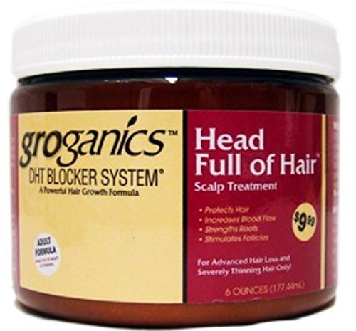 Groganics Head Full of Hair, 6 Ounce