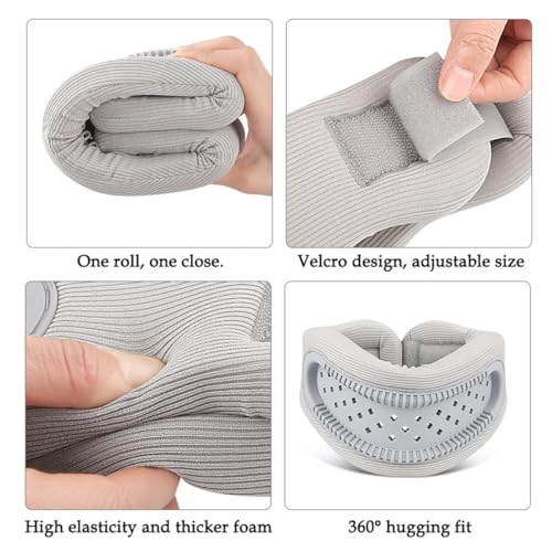 Neck Brace,Support Cervical Collar,Relieve Cervical Pain&Pressure,Soft Skin-Friendly Fabric,Memory Foam Wrapped in Silicone Breathable Frame,One Size for Men&Women