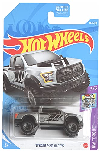Hot Wheels Ford F-150 Raptor escala 1:64 gris miniatura 1