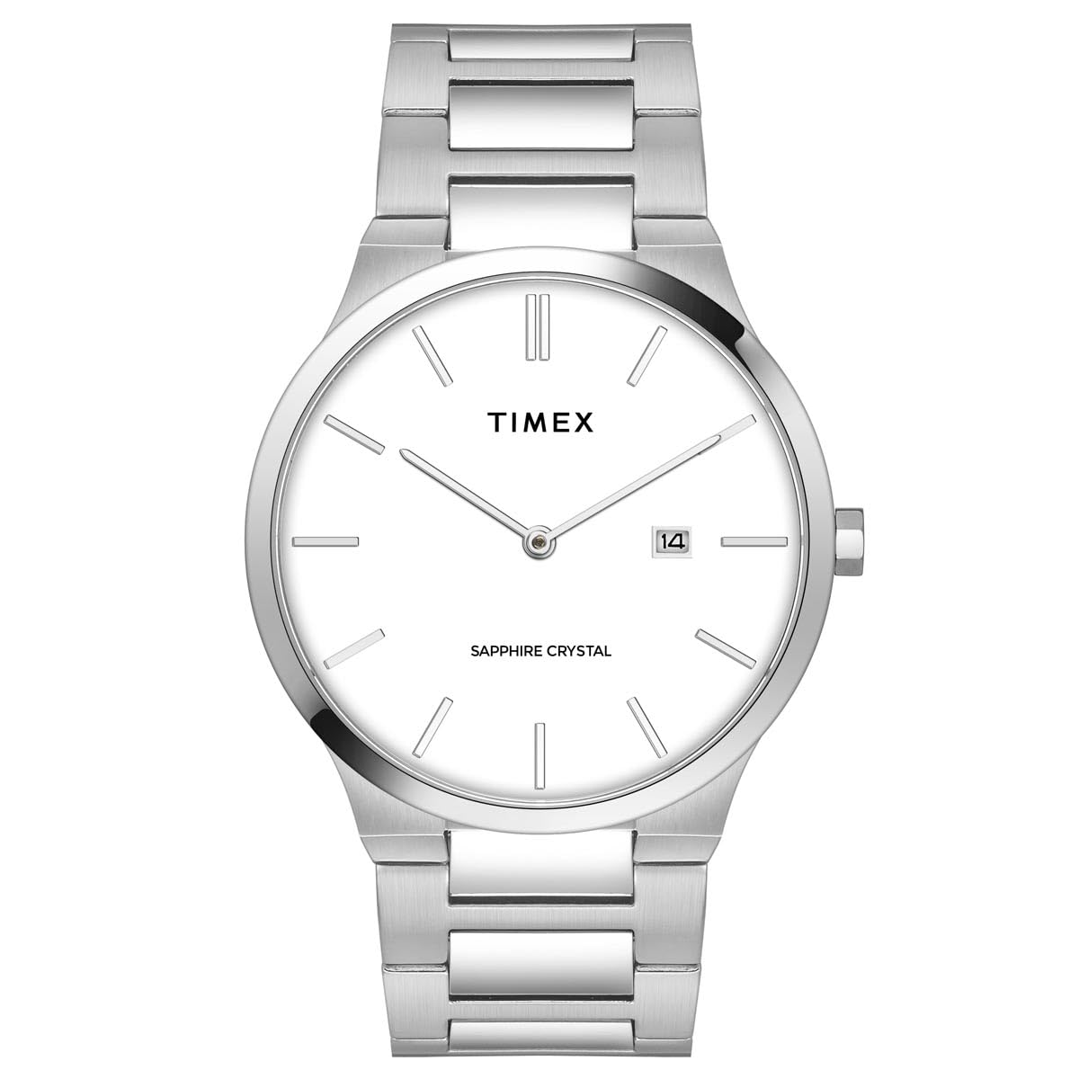 TIMEX Men Stainless Steel White Round Analog Dial Watch- Tweg23600, Band Color-Silver (B0CQRQ7MXD) Amazon Price History, Amazon Price Tracker
