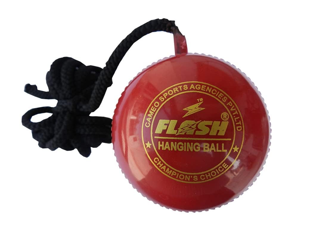 Onekbhalo Synthetic Cricket Hanging Ball, 7 ft, (Red) Standard Size.-image-46